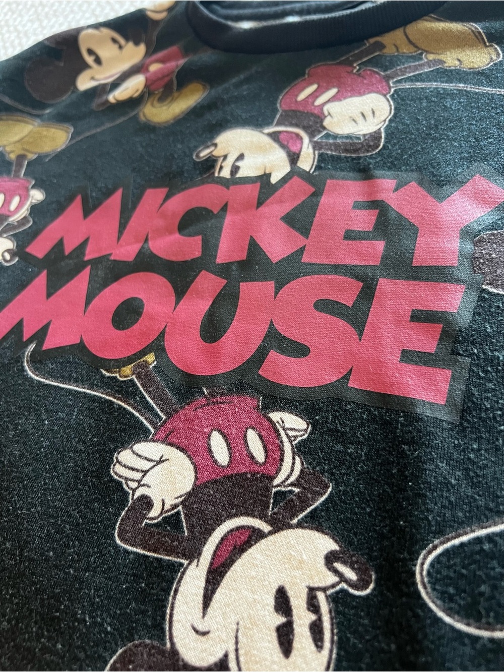 Disney Cartoon Mickey Mouse Casual Graphic Sweatshirt Size M - Picture 4 of 11